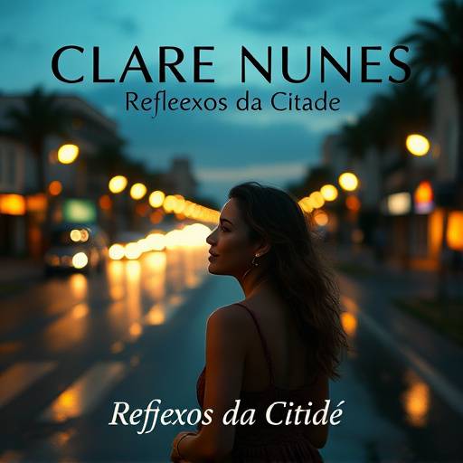 Capa do álbum 'Reflexos da Cidade' da cantora de MPB, Clara Nunes.