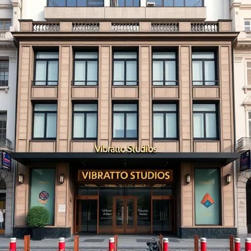 Fachada do Vibratto Studios em São Paulo durante o dia